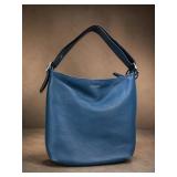 Coach Blue Leather Shoulder Bag