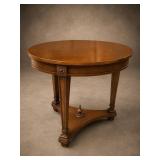 Round Wooden Side Table by Drexel