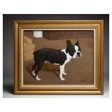 Original 22x28 Portrait of Boston Terrier