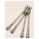 Four Sterling Silver Forks, 60g