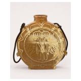 Stoneware Canteen with Thunderbird Motif