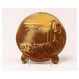 Frankoma Brown Desert Scene Vase