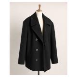 L.L.Bean Black Wool Peacoat