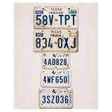 5 Texas License Plates