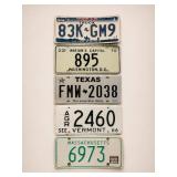 U.S. License Plates, 1960s-1990s