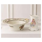 Noritake Nippon Soup Bowl and Porcelain Pitch
