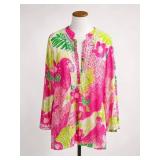 Lilly Pulitzer Parrot Floral Cotton Tunic Top