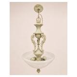 Decorative Metal and Glass Hanging Light