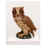 Painted Ceramic Owl Figurine