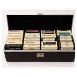 8-Track Tapes with Carry Case
