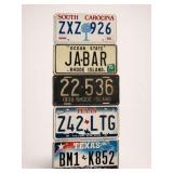 5 U.S. License Plates