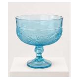 Tiara 'Sandwich' Blue Pedestal Compote