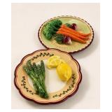 2 Bella Ceramica Vegetable Plates