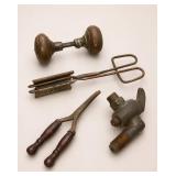 Vintage Hardware Tools Antique Doorknob More