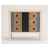 Wooden Chest with Four Drawers, 24x15x34 in