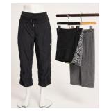 Lululemon Black Cropped Pants, Nylon Blend