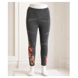 Johnny Was Los Angeles Camo Floral Leggings Sz S