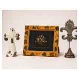 Garden Ridge White Figurine and Decorative Frame