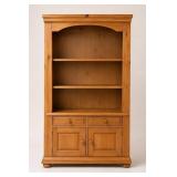 Broyhill Pine Wood Bookcase Cabinet