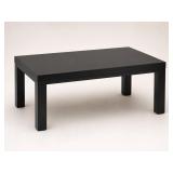 Rectangular Black Coffee Table, 35' x 22'