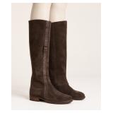 Bussola Brown Suede Knee-High Boots ~Sz 7