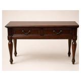 Wood Console Table with Two Drawers