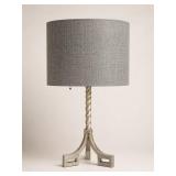 Contemporary Table Lamp With Gray Shade