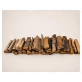 Stacked Firewood Logs Assortment