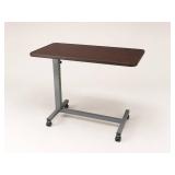 Adjustable Rolling Hospital Overbed Table