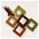 Metal Wall Decor and Mirror