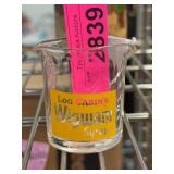 Log Cabin's Wigwam Syrup Glass Cup