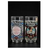 Dr Pepper Advertising Glasses, Pair
