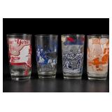 Four Printed Lyric and Souvenir Tumblers