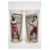 Boxing Legends Glasses: Jack Johnson & Tom Sayers
