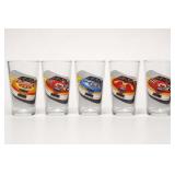 5 NASCAR 50th Anniversary Glasses