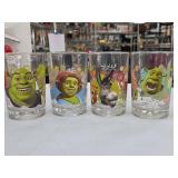 Shrek Character Glass Tumbler Set
