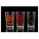 3 Hazel Atlas Bustling Betty Drinking Glasses