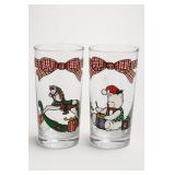 Christmas-Themed Glass Tumblers