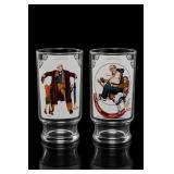 Norman Rockwell Country Time Glasses