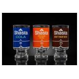 3 Shasta Soda Advertising Glasses