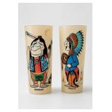 50s Bill Flores Native American Caricature Glasses
