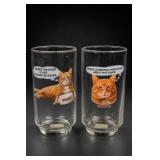 9-Lives Morris Cat Promotional Glasses