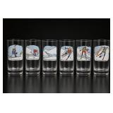 6 Winter Sports Drinking Glasses