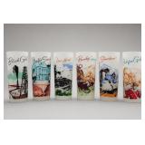 Six Western-Themed Printed Tumblers