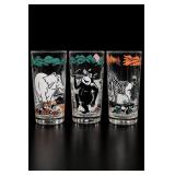 3 Jungle Animal Glass Tumblers