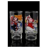 1978 Popeye Glasses, Olive Oyl & Swee