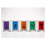5 Trivial Pursuit Themed Glasses