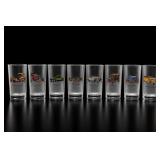 8 Vintage Car-Themed Glasses