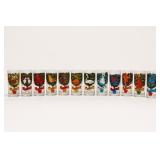 12 Days of Christmas Collector Glass Set Indiana