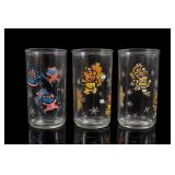 3 Cheerful Bear Character Glasses